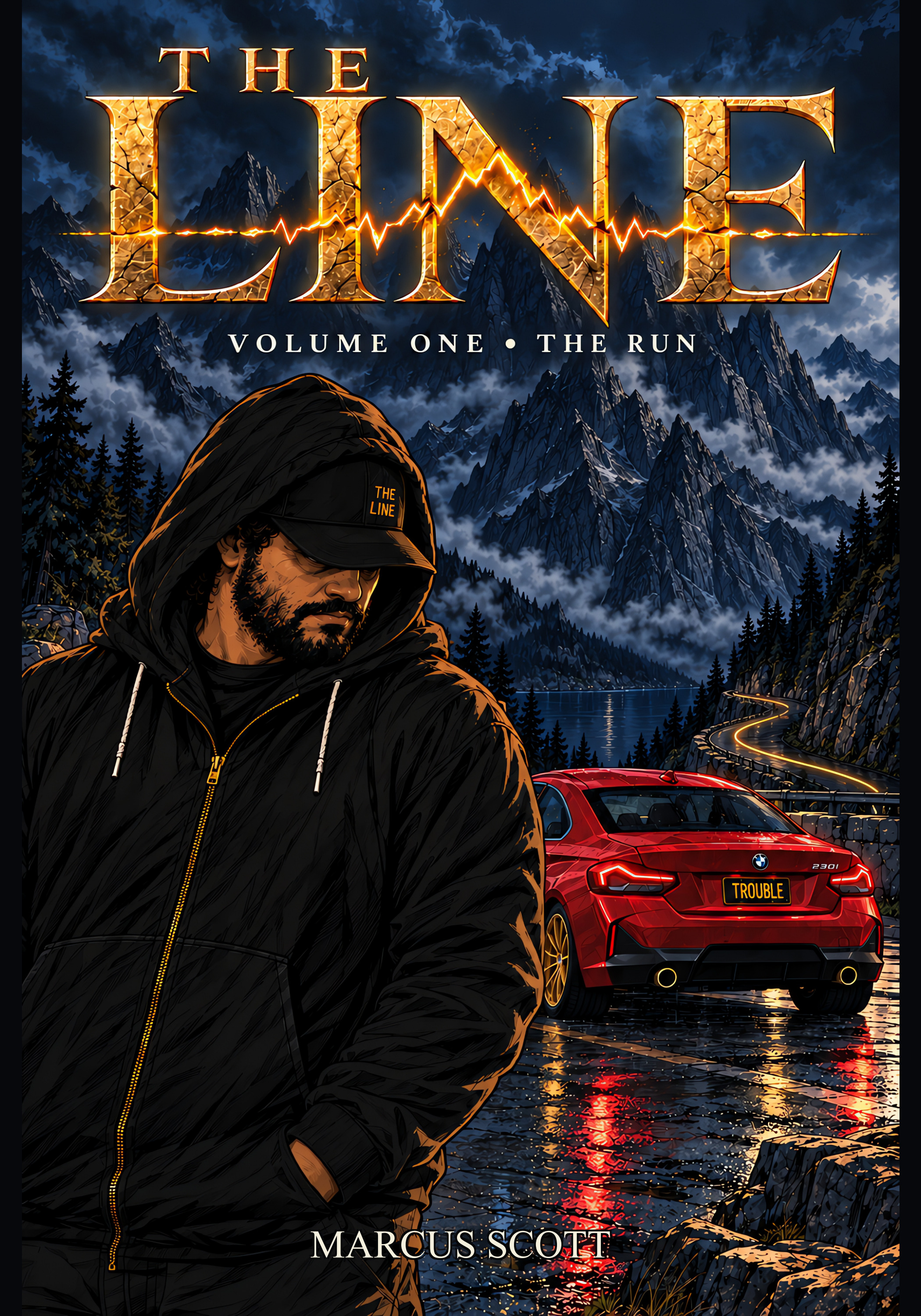 THE LINE, Volume One: The Run graphic novel cover